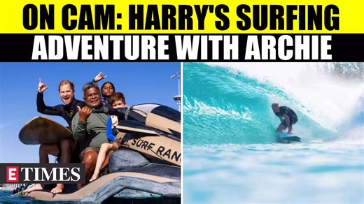 Prince Harry Goes Surfing With Son, Rare California Outing Of Prince Archie Caught On Camera | WATCH