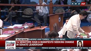 14 senators sign a manifesto seeking change in Senate leadership. Majority bloc members want Sen. Tito Sotto to replace Sen. Koko Pimentel as Senate President. Report from Sherrie Ann Torres, ABS-CBN News | ABS-CBN News
