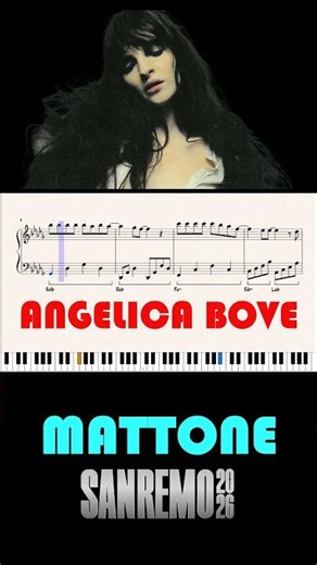 MATTONE - ANGELICA BOVE (Sanremo 2026) - ritornello al pianoforte