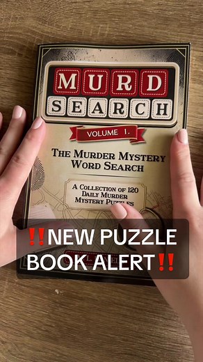 ❗️NEW PUZZLE BOOK ALERT❗️ a few people commented on my other videos and suggested i try MURDSEARCH… and it’s safe to say im obsessed. • • #murdle #murdoku #mystery #puzzlebook #fyppppppppppppppppppppppp