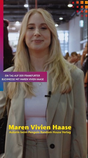 Nach 5 aufregenden Tagen, geht die Buchmesse in Frankfurt heute zuende 👏. Ihr wolltet schon immer mal wissen, was eine Autorin so auf der Buchmesse macht🤔? Wir haben @marenvivienhaase einen Tag lang begleitet 😍 seht also selbst. @penguinbuecher @penguinrandomhouse @team.bloggerportal | Bertelsmann
