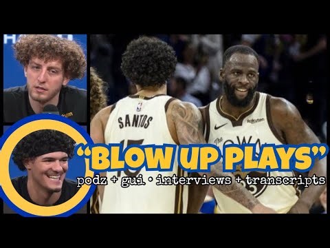 GUI SANTOS Wears "Defend for 10" T-shirt re Draymond’s Defensive Genius, PODZIEMSKI on Steph Spacing