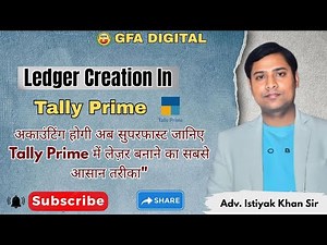 How to Create Ledgers in Tally Prime Like a Pro (Step-by-Step Tutorial)"