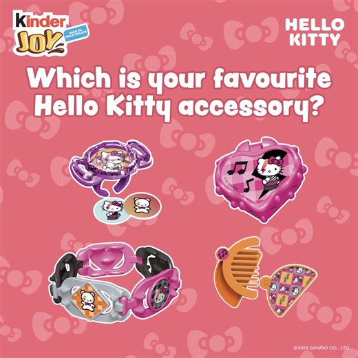 11M views · 7K reactions | Choosing one is no fun! So, go on and catch hold of the new Hello Kitty collection for your kids!珞 Wait! There is more!  Double the fun by scanning the accessories with APPLAYDU and watch your kids #DressUpWithHelloKitty #KinderJoy #KinderIndia #HelloKitty #DressUpWithHelloKitty | Kinder | Facebook