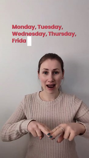 Learn Makaton: Signs for Days of the Week