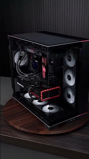 The New Black PC Build: Classic Black and Red Color Scheme in Lian Li PC-O11 Dynamic EVO Black Case