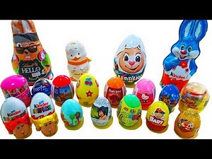Surprise EGGS and BUNNIES - Chocolate easter and christmas surprises for kids