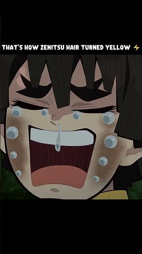 That's How Zenitsu Hair Turned Yellow ⚡ #demonslayer #kimetsunoyaiba #zenitsu #anime #shorts