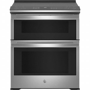 Reviews for GE Profile 30 in. 5 Burner Element Smart Slide-In Double Oven Electric Range in Fingerprint Resistant Stainless w/ Air Fry | Pg 1 - The Home Depot