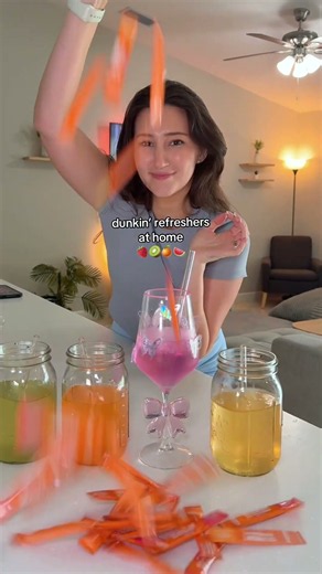 🥭 no more paying coffee shops for refreshers! These Dunkin’ Refreshers drink packets are zero