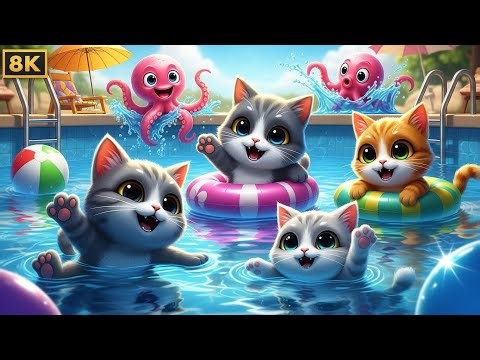 Cutest Cat Pool Party Ever! 🐱💦