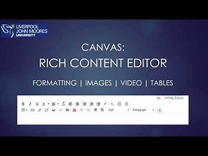 Canvas Rich Content Editor