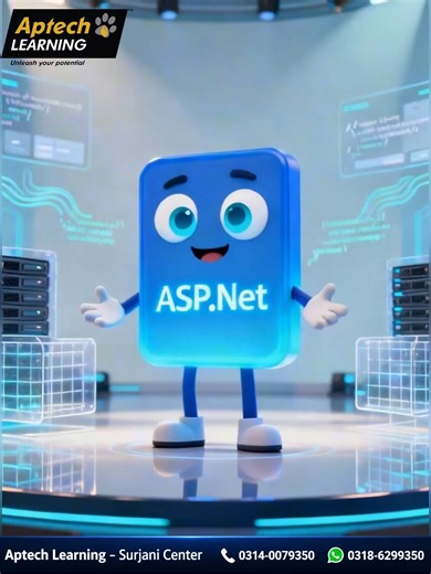 Learn ASP.NET & Build Websites 🚀 ASP.NET ek powerful web development framework hai jo dynamic websites, web apps aur APIs banane ke liye use hota hai. Agar aap professional web developer banna chahte ho — ASP.NET strong skill hai 👍 📍 Aptech Learning – Surjani Center 📞 0314-0079350 | 0318-6299350 #ASPNet #Coding #webdeveloper #Programming #DotNet #ITCareer