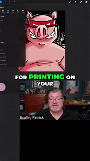 Procreate Keeps Your Art Crystal Clear! Print Perfect Quality #shorts