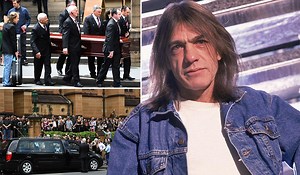 Fans, family and friends pay respects at AC/DC guitarist Malcolm Young's funeral - Extra.ie