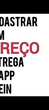 Como cadastrar um ENDEREÇO de ENTREGA no App SHEIN no celular