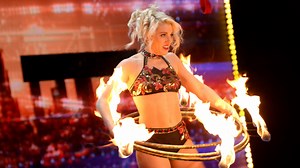 She combined hula hooping and aerial...and then lit it ON FIRE! | Howie Mandel