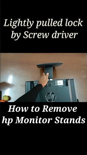 How to remove hp monitor stands #shorts