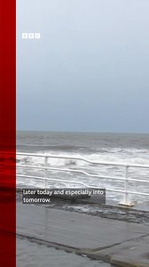 A rare red weather warning has been issued for the weekend with extremely strong and damaging winds possibly gusting to 90mph (144 km/h) or more BBC News reporter Craig Duggan was at the sea front in Aberystwyth, one of the many coastal areas covered by the warning on Saturday morning More on this story: https://bbc.in/3CYNexQ | BBC Wales News