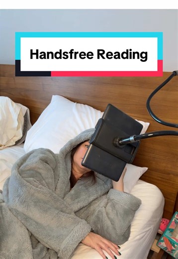 Enjoy handsfree reading with this e-reader holder! #tabletholder #bookholder #booktok #bookworm #bookaccessories