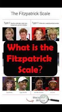 What is the Fitzpatrick scale? #skin #scale #cancer