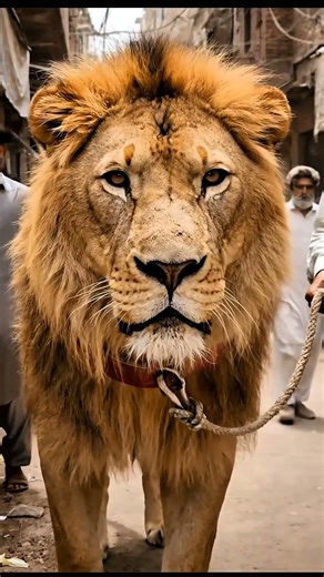 Giant Lion Carries an Old Man — What People Witnessed Left Them Shocked