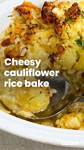Your ultimate comfort side dish is set to become the main star of your dinner table. Try our cheesy cauliflower rice bake tonight - a few easy steps and the oven does the rest! Plus, leftovers are great for lunch. If you’d like this recipe, Google ‘Taste cheesy cauliflower rice bake’. Recipe by @amberdeflorio #easydinner #weeknightdinners #vegetarian #vegetarianrecipes #tastedinner #cauliflowerrecipes | Taste.com.au