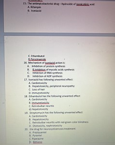 The antimycobacterial drug-hydrazide of isonicotinic acid: A. ... | Filo