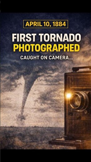 April 10 The First Tornado Ever Photographed 🌪️