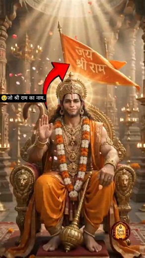 The King Of Devotion! Lord Hanuman Ji's Divine Blessing 🙏🔥 #hanuman