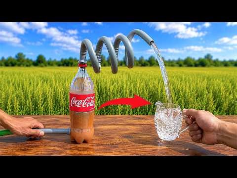 Very Few People Know This Trick! The Fastest Way To Clean Water With PVC Pipes and Coca Cola Bottles