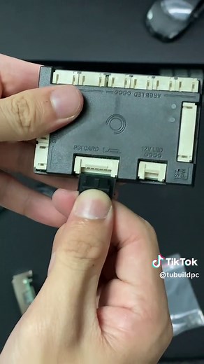 Hướng dẫn lắp dây Rainbow cùng HUB AIO #LearnOnTikTok #buildpc #pc #xuhuong #Ambino