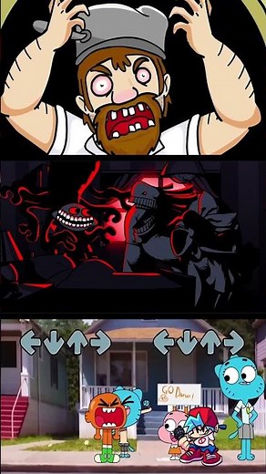 FNF Aaaaah But Twinsomnia vs Gumball - FNF Mods