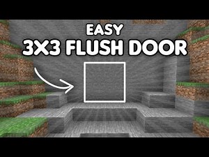 How To Make An EASY 3x3 FLUSH Hidden Secret Door In Minecraft 1.21+