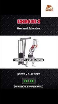 The Parfect bigger arms with cable machine #gymworkout #homeworkout#fitnesspkbundelkhand#armsworkout