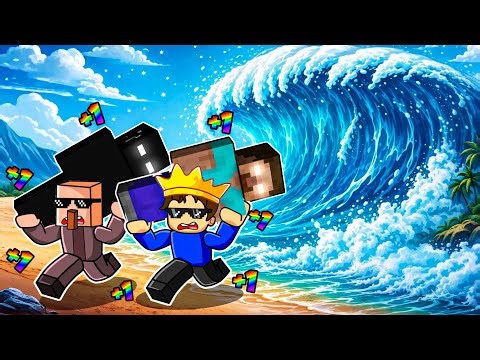 Escape The Tsunami To Steal Minecraft Mobs Roblox!