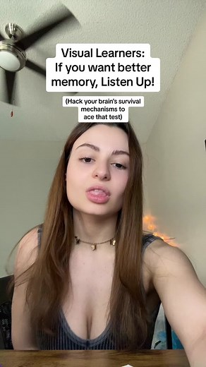 EASIEST WAY TO AN A! I've been using spatial memory techniques since I learned about it in AP Psych! Caveman brain FTW #greenscreen #studyhacks #lifehacks