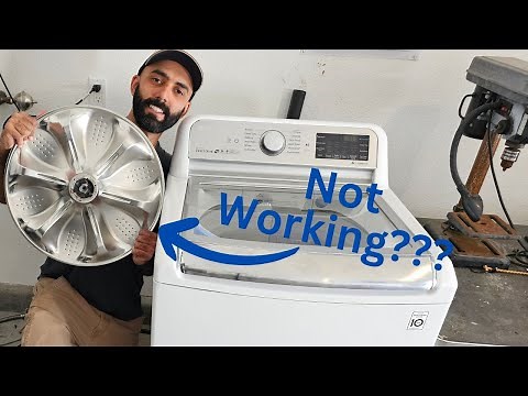 How To Fix A LG Washer That Is Not Agitating/Washing Cloth Properly!