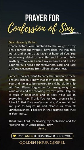 A Powerful Prayer for Confession and Forgiveness 🙏✨ #shorts