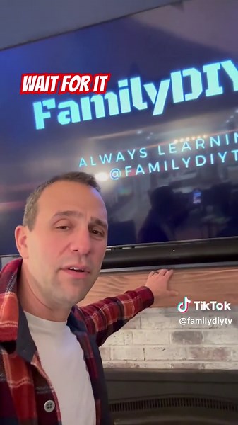 Custom Mantel With Hidden Storage