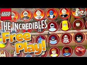 LEGO The Incredibles Gameplay Free Play Episode 19 - All Characters & Vehicles Unlocked!