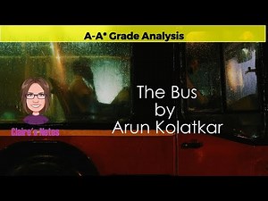 ‘The Bus’ by Arun Kolatkar – Grade 9 Study Guide for Cambridge iGCSE