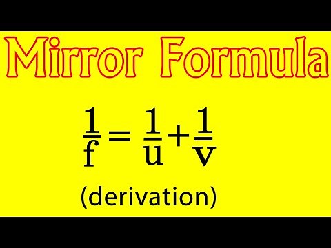 Mirror Formula complete derivation in Hindi || 1/f=1/u+1/v proof
