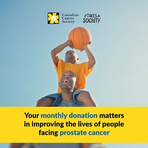 35K views · 3.2K reactions | 1 in 8 men will be diagnosed with prostate cancer in their lifetime. Help change the future of prostate cancer. Donate today. | Canadian Cancer Society | Facebook