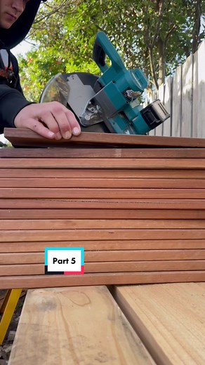 Cutting Decking Boards with a Simple Jig