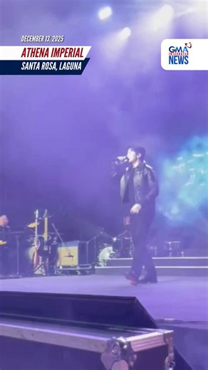 Alden Richards delivers a stunning opening performance with his rendition of “The Climb” by Miley Cyrus, moving fans as he reminisces his journey and success during his “ARXV: Moving ForwARd” concert in Santa Rosa, Laguna on Saturday, Dec. 13. | via Athena Imperial/GMA Integrated News | GMA News