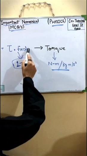 9th Class Physics - Chapter 4 (Turning Effect of Force) Important McQs