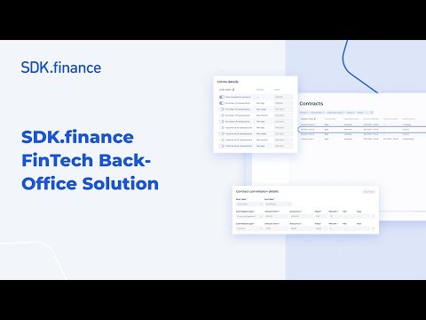 SDK.finance Digital Banking Software Back-Office Demo Tour