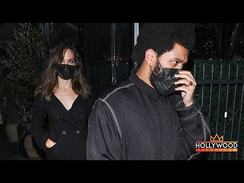 Angelina Jolie & Weeknd TOGETHER at Giorgio Baldi in Los Angeles
