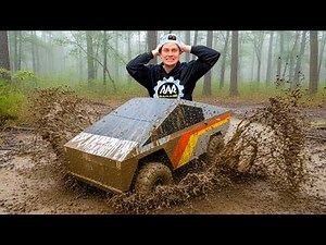 We SUNK the Mini Cybertruck in the SWAMP...